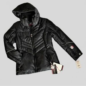 NWT Women's Zero Xposure Down Feather Puffer Ski Coat, Size Small Removable Hood